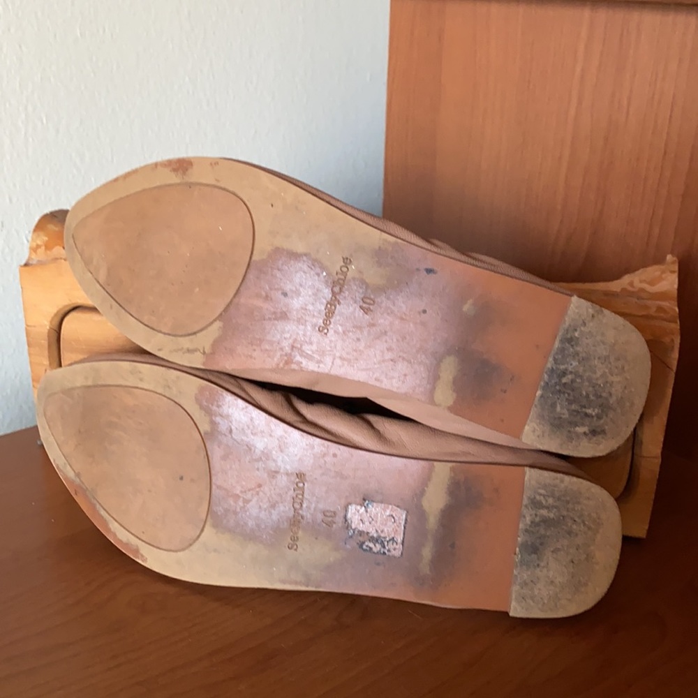 See By Chloe Tan Leather Flats - Picture 6 of 8